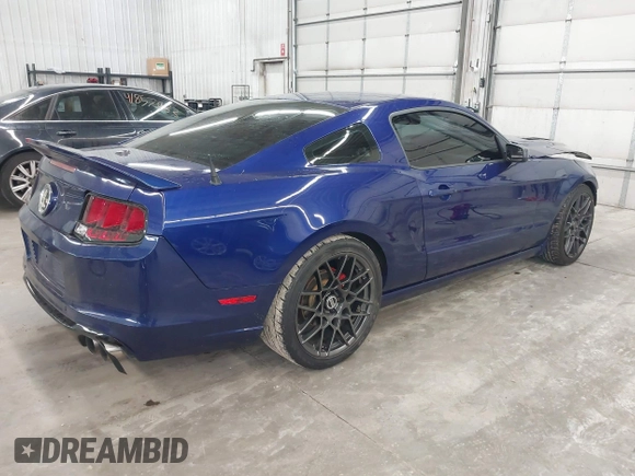 2013 Ford Mustang GT with VIN 1ZVBP8CF1D5284621, listed as a IAAI auction lot 41874578 with 89,617 mi miles and . Bid and sale history available at DreamBid. Image 4.