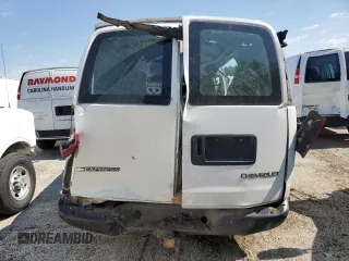 2005 Chevrolet Express Cargo with VIN 1GCFG15X351197863, listed as a Copart auction lot 54821175 with Not provided miles and Salvage title. Bid and sale history available at DreamBid. Image 6.