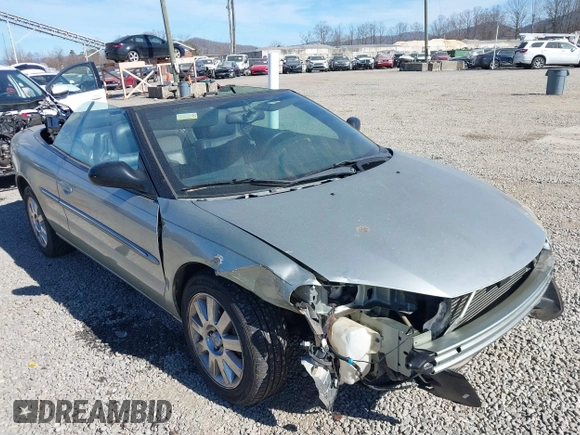 2004 Chrysler Sebring Limited with VIN 1C3EL65R24N295199, listed as a IAAI auction lot 41463140 with Not Provided miles and . Bid and sale history available at DreamBid. Image 1.