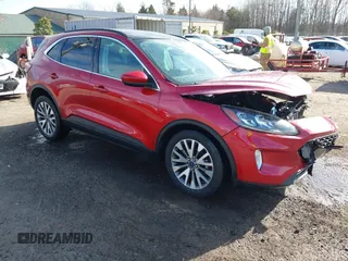 2021 Ford Escape Titanium with VIN 1FMCU9J9XMUA70800, listed as a IAAI auction lot 41717946 with Not Provided miles and . Bid and sale history available at carsss.com. Image 1.