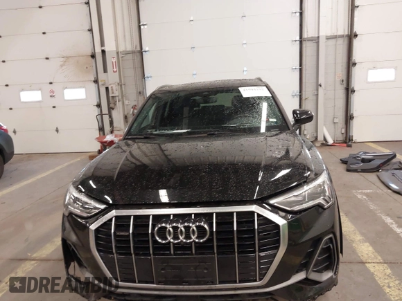 2021 Audi Q3 S line Premium Plus with VIN WA1EECF37M1071376, listed as a IAAI auction lot 41594102 with 22,564 mi miles. Bid and sale history available at carsss.com. Image 12.