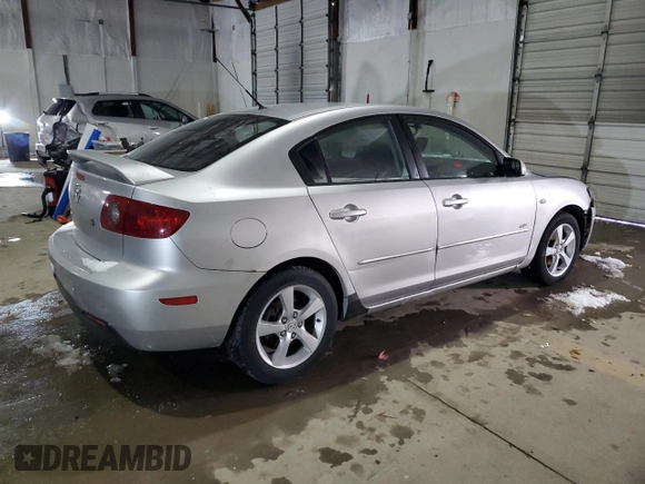 2006 Mazda 3 i Touring with VIN JM1BK32F261400618, listed as a Copart auction lot 46301165 with 177,837 mi miles and Salvage Title. Bid and sale history available at DreamBid. Image 3.