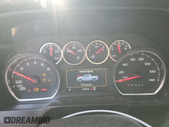 2021 Chevrolet Silverado 1500 LT Trail Boss with VIN 3GCPYFEL6MG166280, listed as a Copart auction lot 47566195 with 86,026 mi miles and Salvage Title. Bid and sale history available at DreamBid. Image 9.