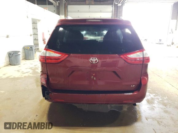 2016 Toyota Sienna LE AAS with VIN 5TDKK3DC3GS691752, listed as a Copart auction lot 55819735 with 247,385 mi miles and Clean Title. Bid and sale history available at DreamBid. Image 6.