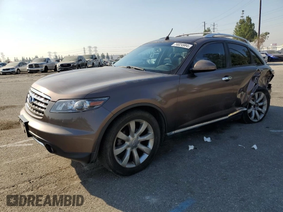 2006 Infiniti FX with VIN JNRAS08U26X102471, listed as a Copart auction lot 74024984 with 191,838 mi miles and Salvage Title. Bid and sale history available at DreamBid. Image 1.
