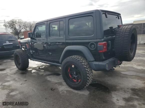 2018 Jeep Wrangler Unlimited Sport S with VIN 1C4HJXDGXJW188928, listed as a Copart auction lot 45325585 with 62,510 mi miles and Salvage Title. Bid and sale history available at carsss.com. Image 2.