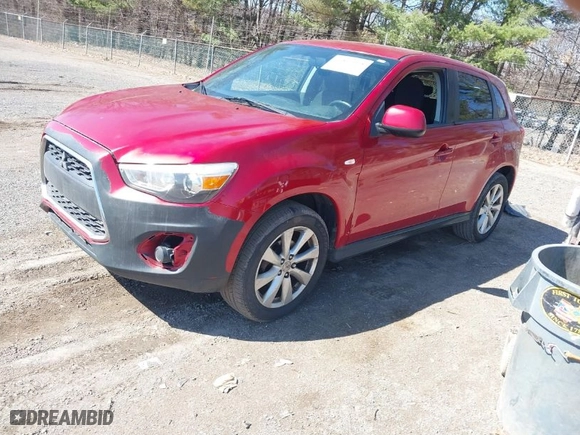 2013 Mitsubishi Outlander Sport ES with VIN 4A4AP3AU2DE013286, listed as a IAAI auction lot 41809398 with 245,254 mi miles. Bid and sale history available at carsss.com. Image 2.