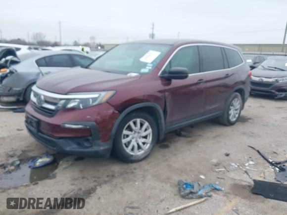 2019 Honda Pilot LX with VIN 5FNYF5H12KB023764, listed as a IAAI auction lot 41589629 with 66,879 mi miles. Bid and sale history available at carsss.com. Image 17.