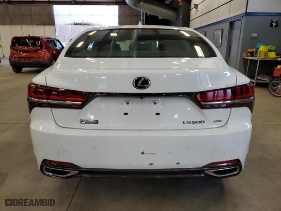 2019 Lexus LS with VIN JTHC51FF0K5006952, listed as a Copart auction lot 87219154 with 38,788 mi miles and Salvage Title. Bid and sale history available at carsss.com. Image 6.
