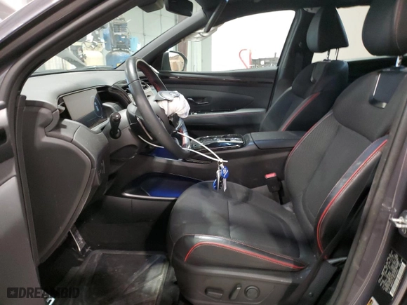 2024 Hyundai Tucson Hybrid N Line with VIN KM8JFCD17RU154021, listed as a Copart auction lot 48382355 with 15,321 mi miles and Salvage Title. Bid and sale history available at carsss.com. Image 7.