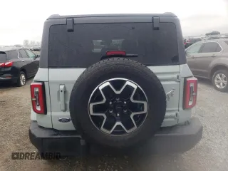 2024 Ford Bronco Outer Banks with VIN 1FMEE8BP2RLA21794, listed as a Copart auction lot 43906625 with 5,947 mi miles and Salvage title. Bid and sale history available at DreamBid. Image 6.