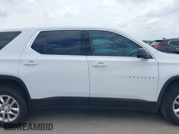2020 Chevrolet Traverse LS z VIN 1GNERFKW4LJ163269, wystawiony jako IAAI lot #42138503 z przebiegiem 161 619 mil mil oraz . Historia ofert i sprzedaży dostępna na DreamBid. Obrazek 13.
