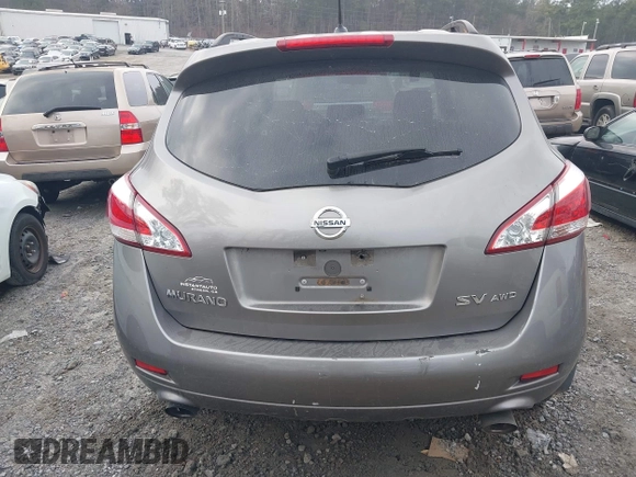 2012 Nissan Murano S with VIN JN8AZ1MW9CW220533, listed as a IAAI auction lot 41492825 with 150,409 mi miles. Bid and sale history available at carsss.com. Image 16.