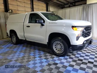 2023 Chevrolet Silverado 1500 Work Truck with VIN 3GCNAAEK3PG355107, listed as a Copart auction lot 52898205 with 106,457 mi miles and Clean Title. Bid and sale history available at DreamBid. Image 4.