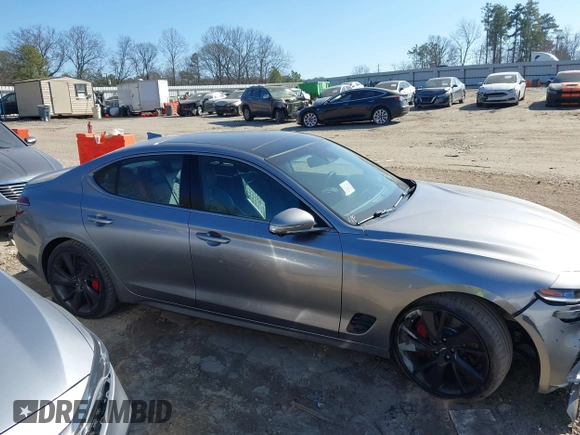 2022 Genesis G70 3.3T z VIN KMTG54TE0NU084191, wystawiony jako IAAI lot #41479649 z przebiegiem 51 548 mil mil oraz . Historia ofert i sprzedaży dostępna na DreamBid. Obrazek 13.