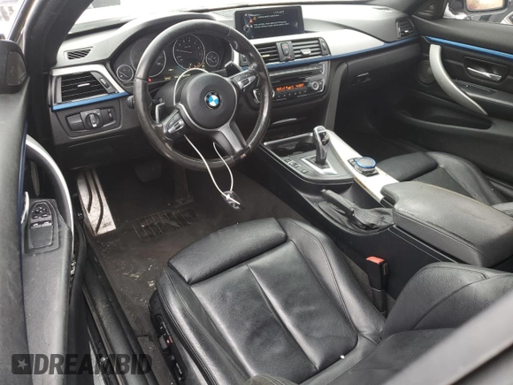 2015 BMW 4 Series 435i xDrive with VIN WBA3R5C58FK372610, listed as a Copart auction lot 43156135 with 107,031 mi miles and Salvage title. Bid and sale history available at DreamBid. Image 8.