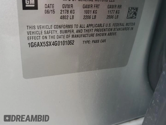 2016 Cadillac CTS Luxury Collection AWD with VIN 1G6AX5SX4G0101062, listed as a Copart auction lot 51781505 with 77,591 mi miles and Salvage Title. Bid and sale history available at DreamBid. Image 13.