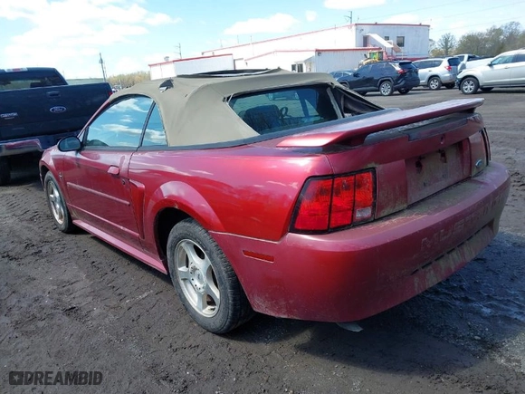 2003 Ford Mustang Deluxe with VIN 1FAFP44443F367341, listed as a IAAI auction lot 41985869 with 1 mi miles. Bid and sale history available at carsss.com. Image 3.