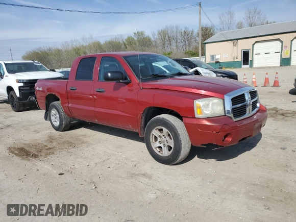 2006 Dodge Dakota SLT with VIN 1D7HW48N76S627130, listed as a Copart auction lot 53645845 with 103,719 mi miles and Clean Title. Bid and sale history available at DreamBid. Image 4.
