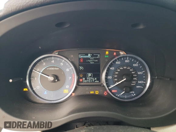 2015 Subaru Crosstrek Limited with VIN JF2GPAMC4F8318946, listed as a Copart auction lot 87439744 with 97,017 mi miles and Salvage title. Bid and sale history available at DreamBid. Image 9.