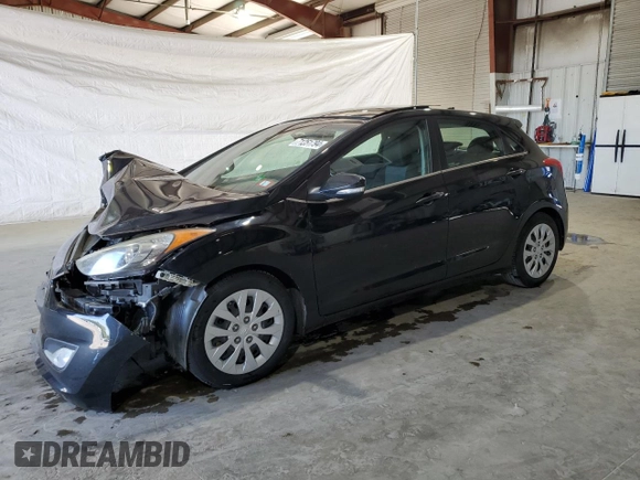 2013 Hyundai Elantra GT with VIN KMHD35LE3DU110905, listed as a Copart auction lot 71251794 with 61,615 mi miles and Salvage Title. Bid and sale history available at carsss.com. Image 1.