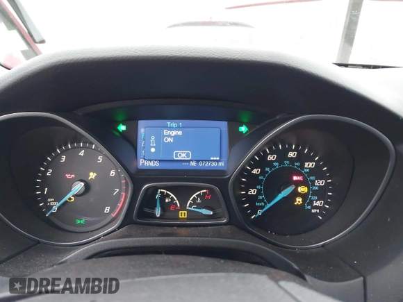 2014 Ford Focus SE with VIN 1FADP3K29EL111106, listed as a IAAI auction lot 41070212 with 72,730 mi miles. Bid and sale history available at carsss.com. Image 7.