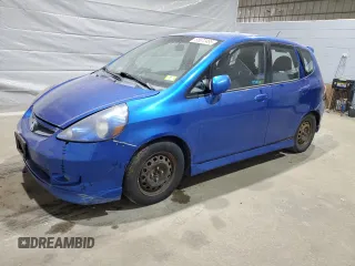 2007 Honda Fit Sport z VIN JHMGD38607S062170, wystawiony jako Copart lot #58672495 z przebiegiem 215 272 mil mil oraz Czysty tytuł • Clean title. Historia ofert i sprzedaży dostępna na DreamBid. Obrazek 1.