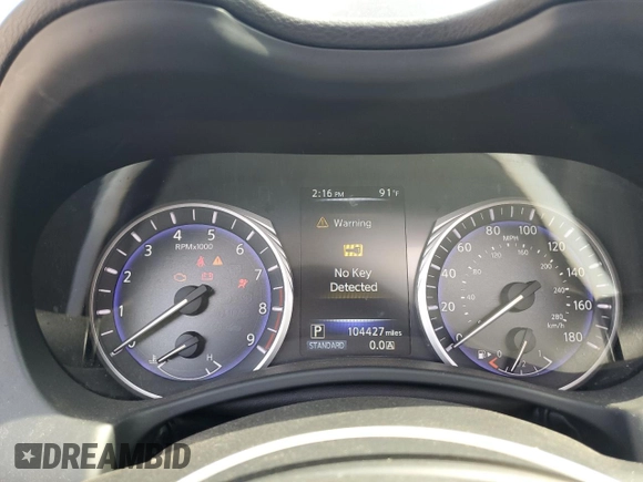 2015 Infiniti Q50 with VIN JN1BV7AP3FM342447, listed as a Copart auction lot 66315005 with 104,427 mi miles and Clean title. Bid and sale history available at DreamBid. Image 9.