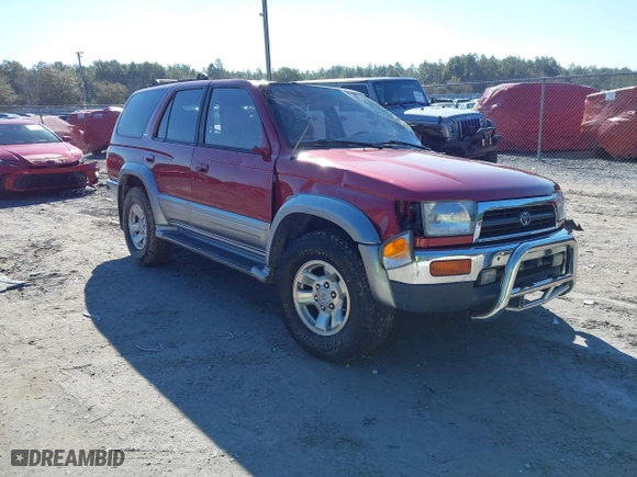 1998 Toyota 4Runner with VIN JT3GN87R3W0058507, listed as a IAAI auction lot 41642512 with 186,708 mi miles. Bid and sale history available at carsss.com. Image 1.
