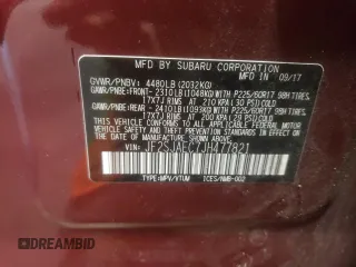 2018 Subaru Forester Premium with VIN JF2SJAEC7JH477821, listed as a Copart auction lot 65710662 with 74,759 mi miles. Bid and sale history available at carsss.com. Image 10.