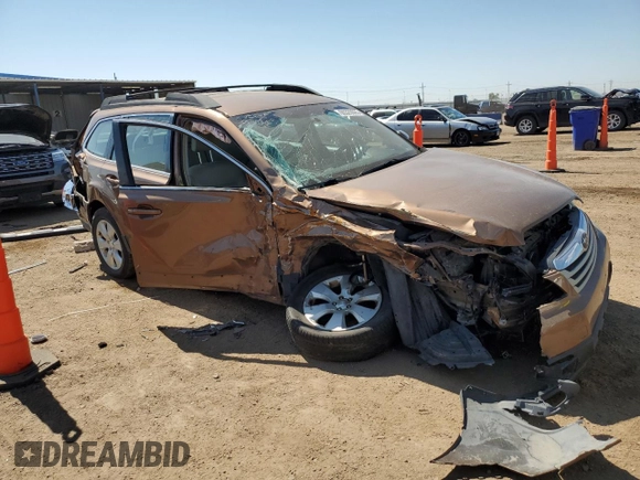 2012 Subaru Outback 2.5i with VIN 4S4BRCAC9C1291746, listed as a Copart auction lot 60320095 with 105,276 mi miles and Salvage title. Bid and sale history available at DreamBid. Image 4.