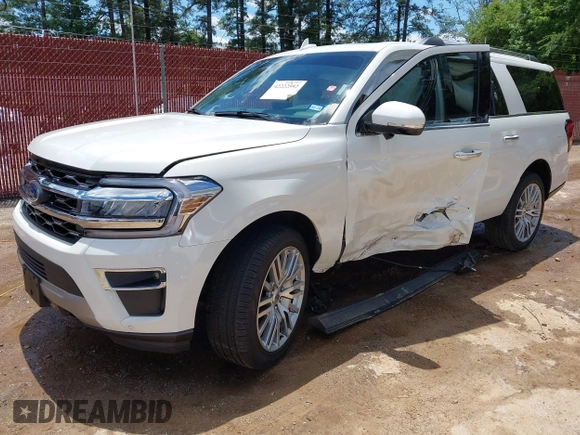 2024 Ford Expedition Max Limited z VIN 1FMJK2A8XREA83026, wystawiony jako IAAI lot #42222592 z przebiegiem 13 647 mil mil oraz . Historia ofert i sprzedaży dostępna na DreamBid. Obrazek 2.