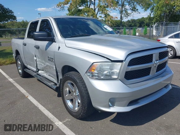 2014 Ram 1500 Express with VIN 1C6RR7KT0ES232436, listed as a IAAI auction lot 40307437 with 135,906 mi miles. Bid and sale history available at carsss.com. Image 1.