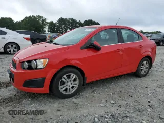 2014 Chevrolet Sonic LT z VIN 1G1JC5SH7E4236116, wystawiony jako Copart lot #58472525 z przebiegiem 296 827 mil mil oraz Szkoda całkowita • Salvage title. Historia ofert i sprzedaży dostępna na DreamBid. Obrazek 1.