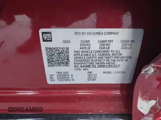 2024 Buick Encore GX Sport Touring с VIN KL4AMESL2RB195527, выставлен на аукционе IAAI как лот 42733359 с пробегом 24 708 миль миль и . История ставок и продаж доступна на DreamBid. Изображение 9.