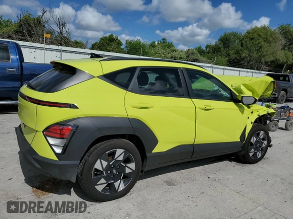 2024 Hyundai Kona SEL with VIN KM8HB3AB4RU140052, listed as a Copart auction lot 67020664 with 6,448 mi miles and Salvage Title. Bid and sale history available at DreamBid. Image 3.