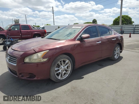 2009 Nissan Maxima SV with VIN 1N4AA51E59C809603, listed as a Copart auction lot 54609295 with 210,603 mi miles and Clean Title. Bid and sale history available at DreamBid. Image 1.
