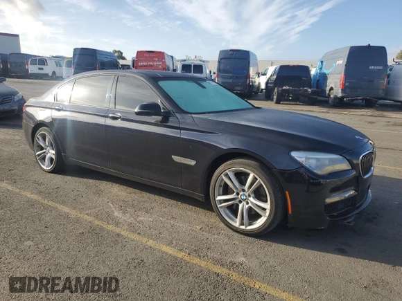 2014 BMW 7 Series 740Li with VIN WBAYE4C50ED137813, listed as a Copart auction lot 80801994 with 159,726 mi miles and Clean Title. Bid and sale history available at carsss.com. Image 4.