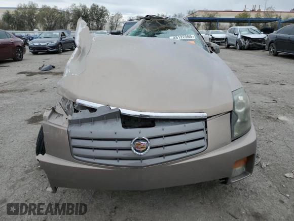 2006 Cadillac CTS with VIN 1G6DM57T760152923, listed as a Copart auction lot 48122565 with 0 mi miles and Salvage Title. Bid and sale history available at carsss.com. Image 5.