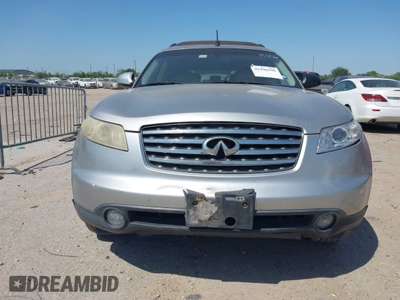 2005 Infiniti FX with VIN JNRAS08U05X106419, listed as a IAAI auction lot 41996598 with 343,592 mi miles. Bid and sale history available at carsss.com. Image 12.
