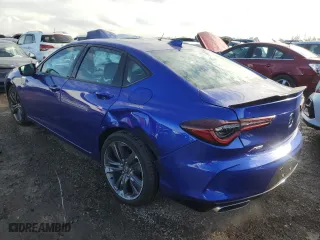 2023 Acura TLX w/A-Spec Package with VIN 19UUB6F50PA000930, listed as a Copart auction lot 44003555 with 34,016 mi miles and Salvage Title. Bid and sale history available at carsss.com. Image 2.