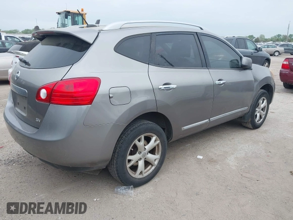2011 Nissan Rogue SV with VIN JN8AS5MT6BW564031, listed as a IAAI auction lot 41932111 with 164,438 mi miles. Bid and sale history available at carsss.com. Image 4.