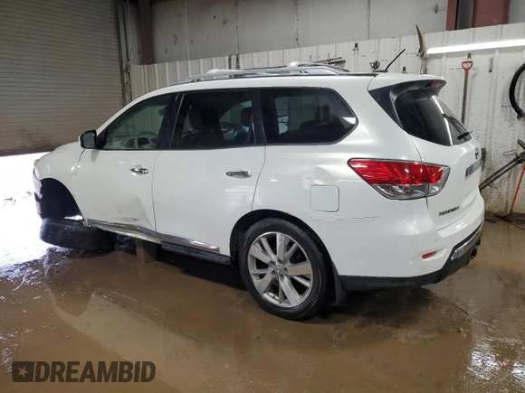 2013 Nissan Pathfinder SV with VIN 5N1AR2MM0DC613822, listed as a Copart auction lot 50261245 with 120,311 mi miles and Salvage Title. Bid and sale history available at carsss.com. Image 2.