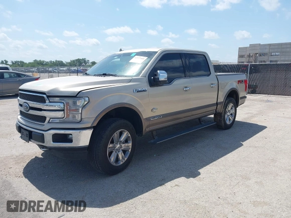 2018 Ford F-150 XL with VIN 1FTFW1E12JFD70767, listed as a IAAI auction lot 42569847 with 206,918 mi miles and . Bid and sale history available at DreamBid. Image 2.