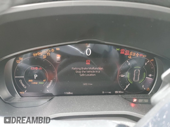 2025 Mazda CX-90 Premium Sport с VIN JM3KKCHA5S1197155, выставлен на аукционе Copart как лот 47997325 с пробегом 1 168 миль миль и Списание • Salvage title. История ставок и продаж доступна на DreamBid. Изображение 9.