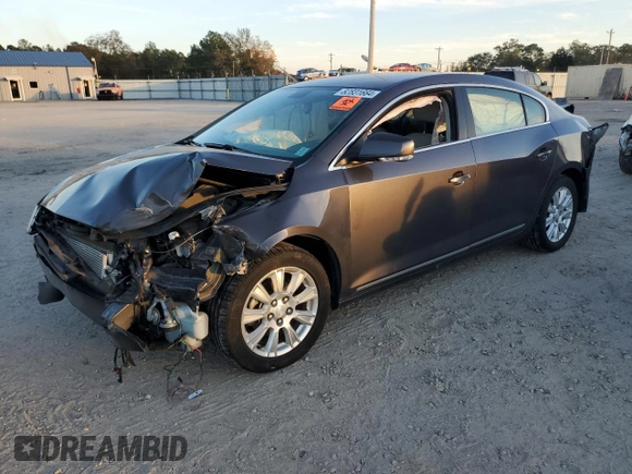 2012 Buick LaCrosse Premium 1 with VIN 1G4GD5ERXCF316171, listed as a Copart auction lot 82831664 with 75,789 mi miles and Salvage Title. Bid and sale history available at carsss.com. Image 1.