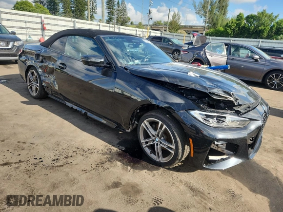 2023 BMW 4 Series 430i with VIN WBA23AT02PCL61138, listed as a Copart auction lot 67364435 with 18,698 mi miles and Salvage title. Bid and sale history available at DreamBid. Image 4.