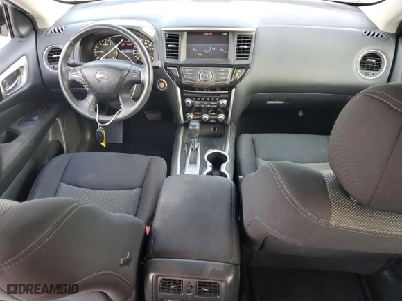 2017 Nissan Pathfinder SL with VIN 5N1DR2MN2HC652634, listed as a Copart auction lot 45129865 with 91,521 mi miles and Salvage Title. Bid and sale history available at carsss.com. Image 8.