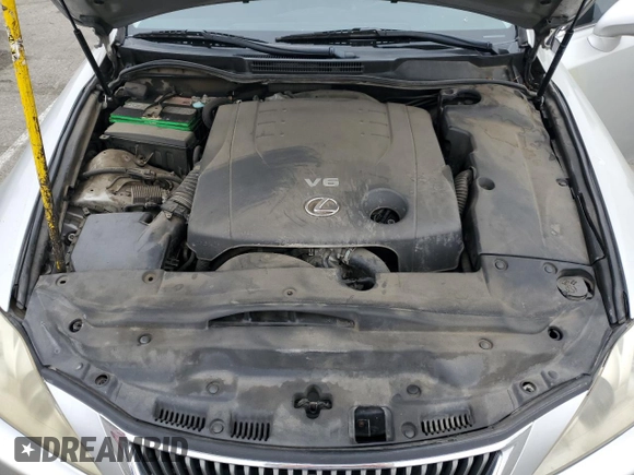 2010 Lexus IS 250 with VIN JTHBF5C21A5122189, listed as a Copart auction lot 53387275 with 166,743 mi miles and Salvage Title. Bid and sale history available at DreamBid. Image 11.