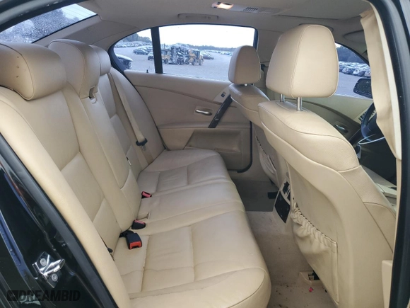 2005 BMW 5 Series 530i with VIN WBANA73565B814472, listed as a Copart auction lot 43990365 with 102,648 mi miles and Salvage Title. Bid and sale history available at carsss.com. Image 10.